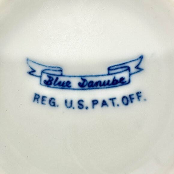 Blue Danube Porcelain Creamer White Blue Floral Motif Pitcher Elegant Design EUC - Picture 7 of 7